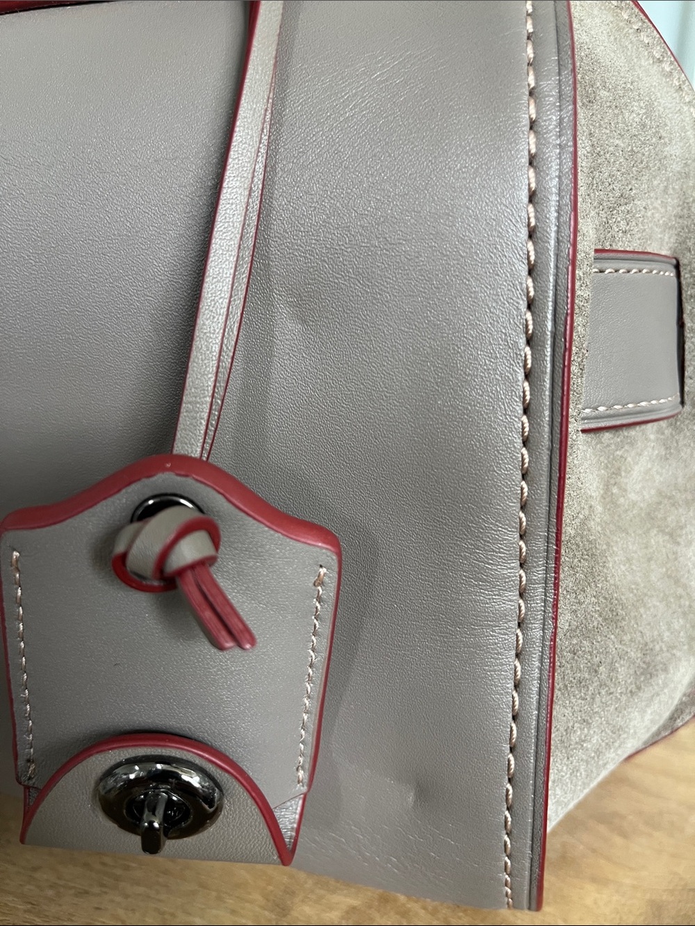 NWT Coach 1941 Ace Satchel Bag 75th Anniversary Gray Whipstitch Limited Edition - Picture 10 of 17